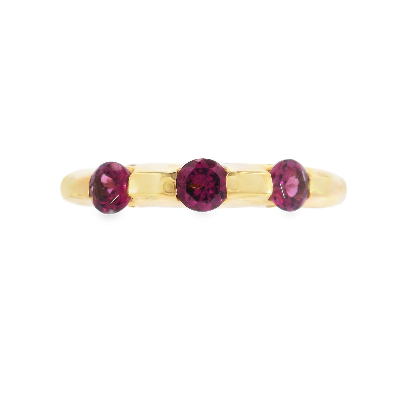 14K Yellow Gold - Rhodolite Garnet Ring - 10640