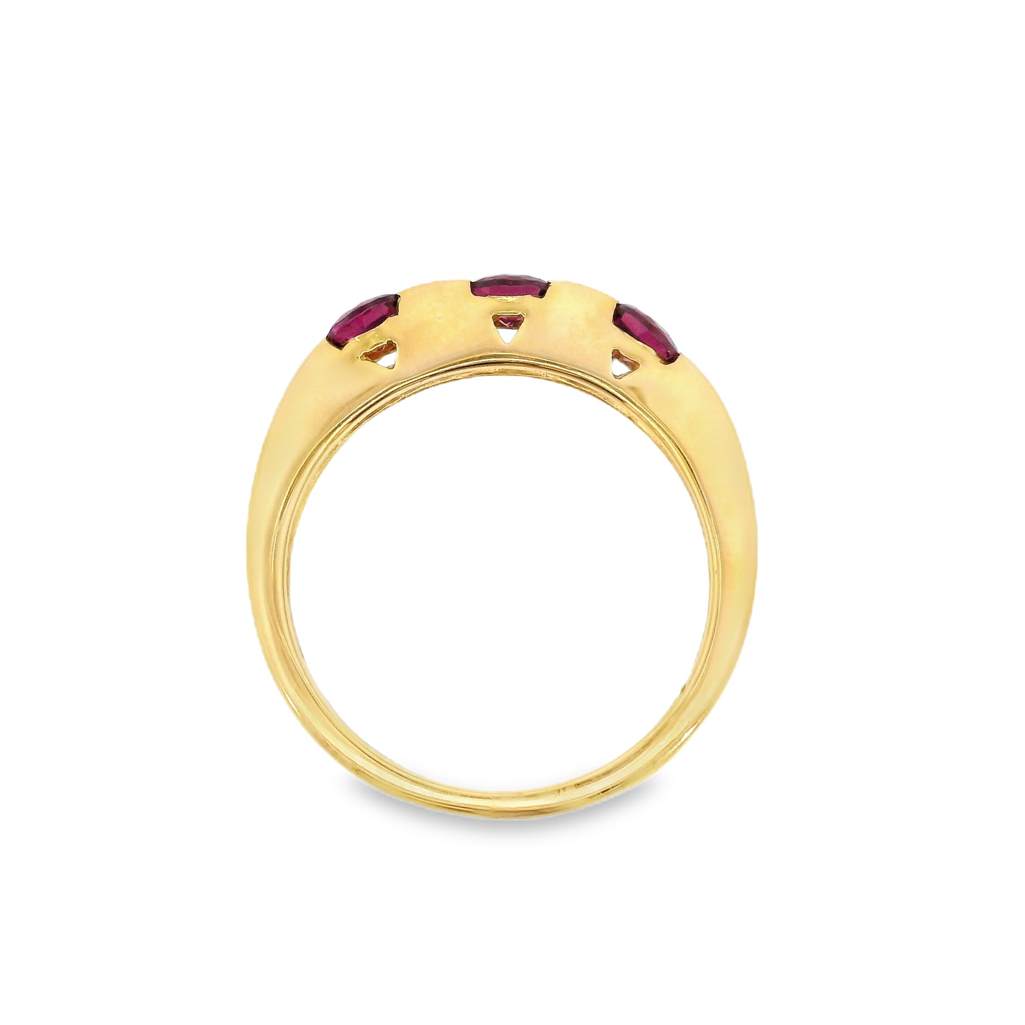 14K Yellow Gold - Rhodolite Garnet Ring - 10640