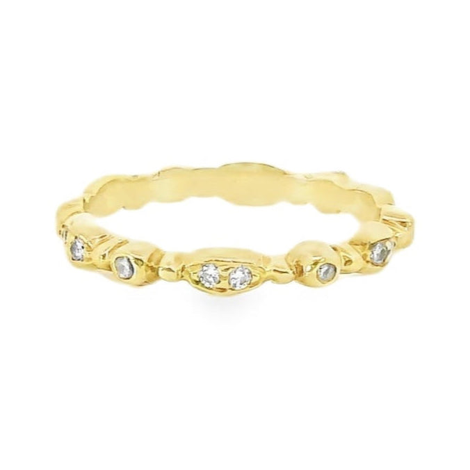 18K Yellow Gold - Diamond Eternity Band - 14810