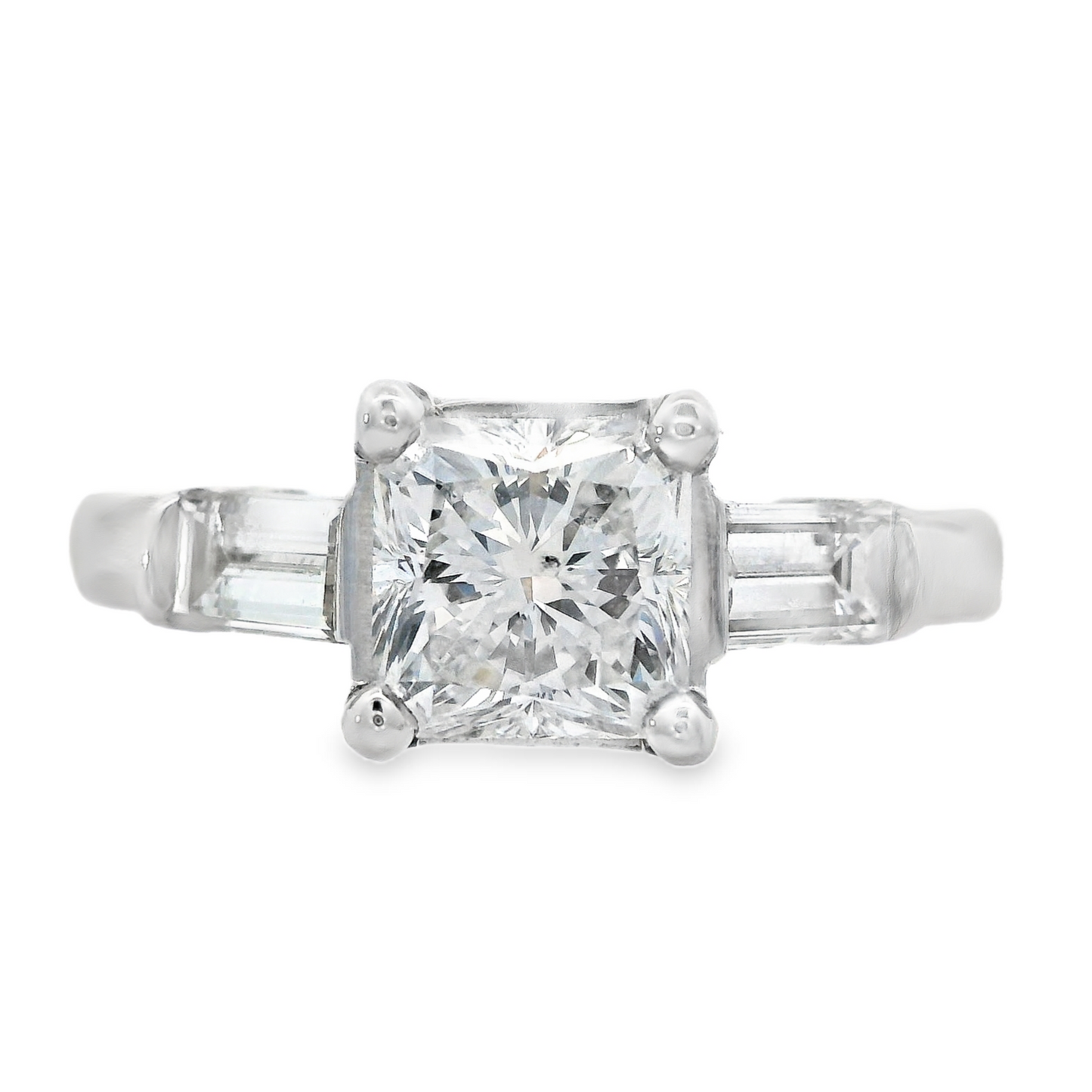 14K White Gold - Diamond Engagement Ring - 15461