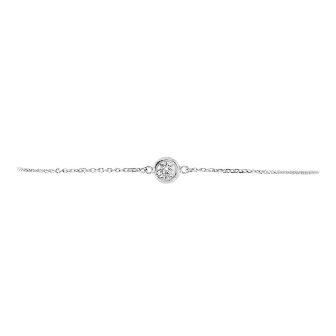 14K White Gold - Diamond Bracelet - J37516