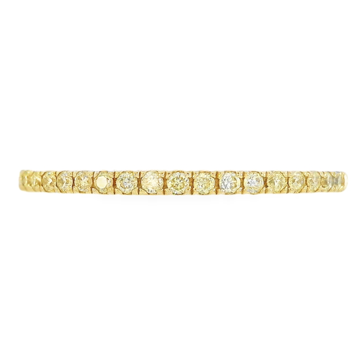 14K Yellow Gold - Yellow Diamond Band - 21526