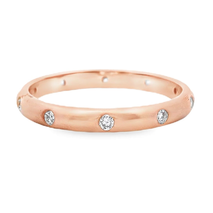 14K Rose Gold - Diamond Eternity Band - 22125
