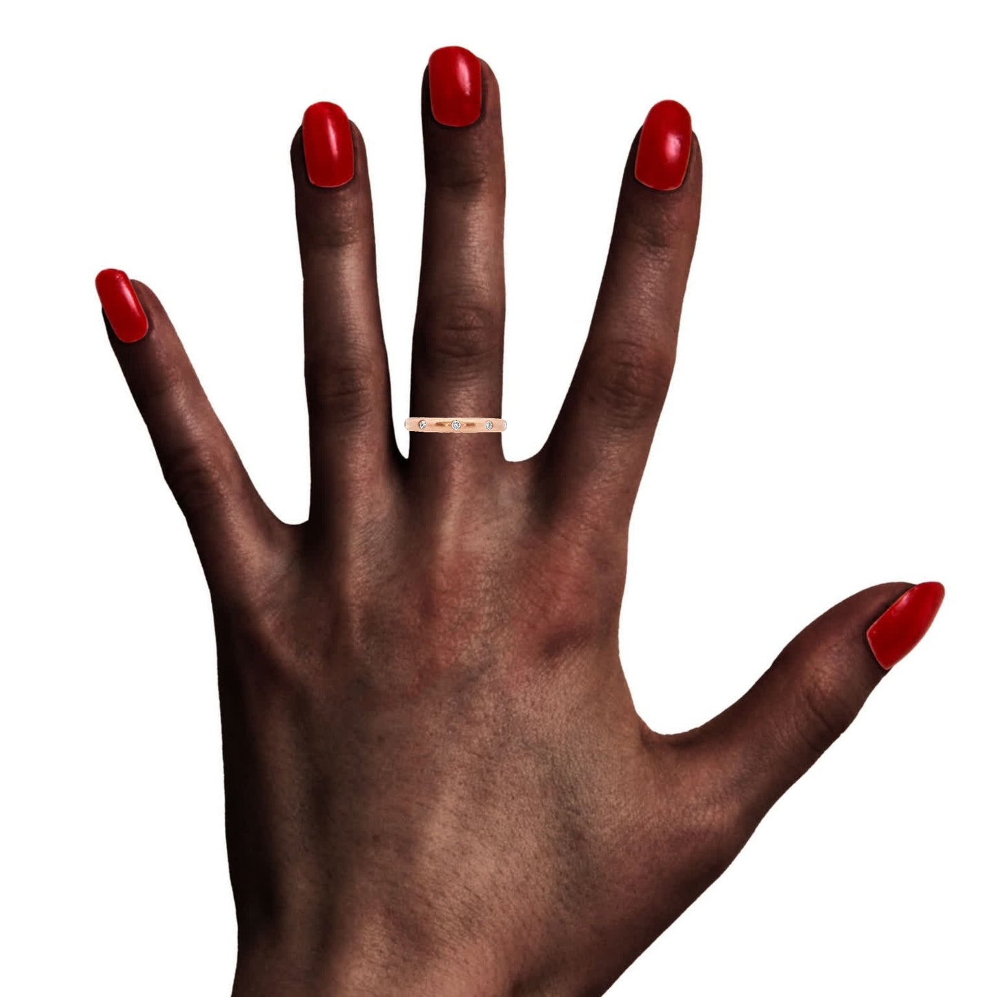 14K Rose Gold - Diamond Eternity Band - 22125