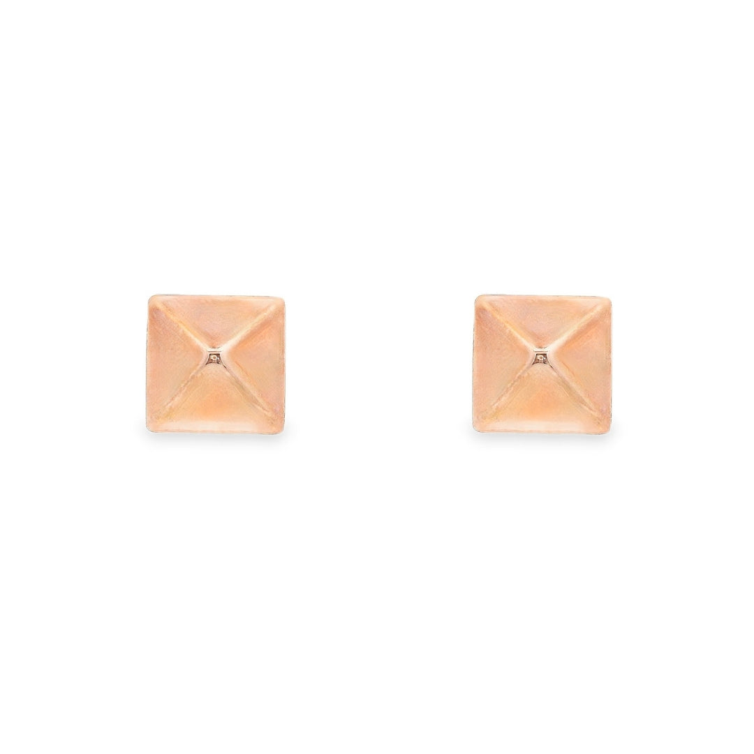 14K Rose gold pyramid studs. Item 22883 - ABC Jewelry Co