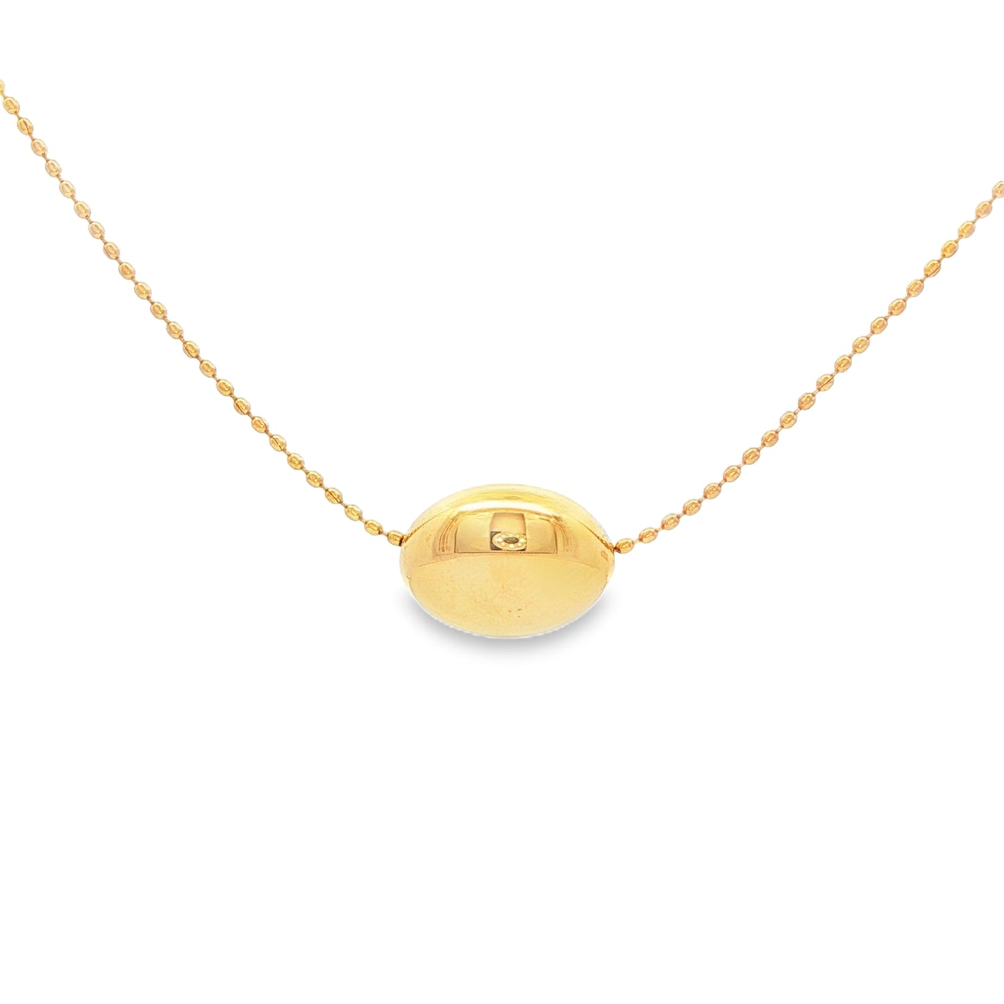 14K Yellow Gold - Bead Necklace - 24592
