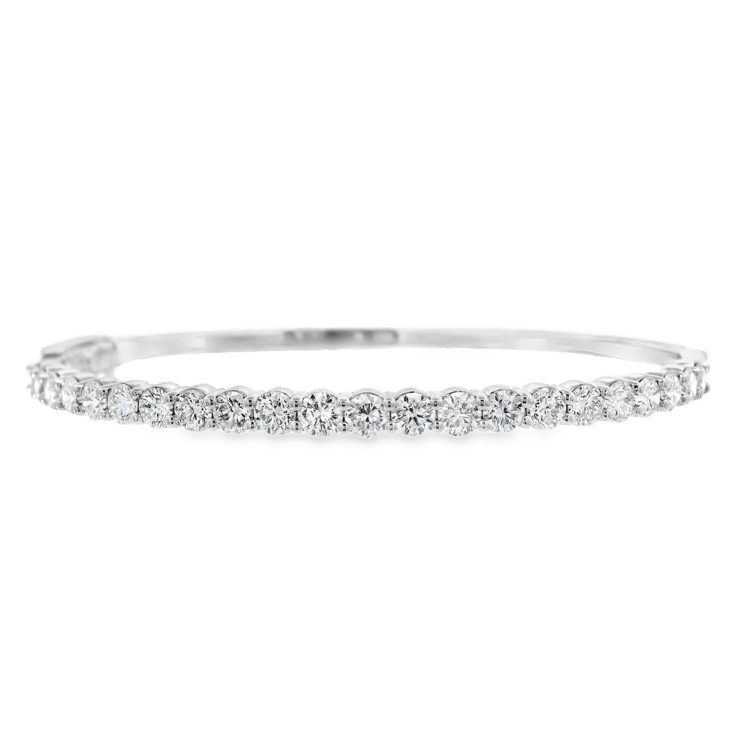 18K White Gold - Bangle Bracelet - J36129