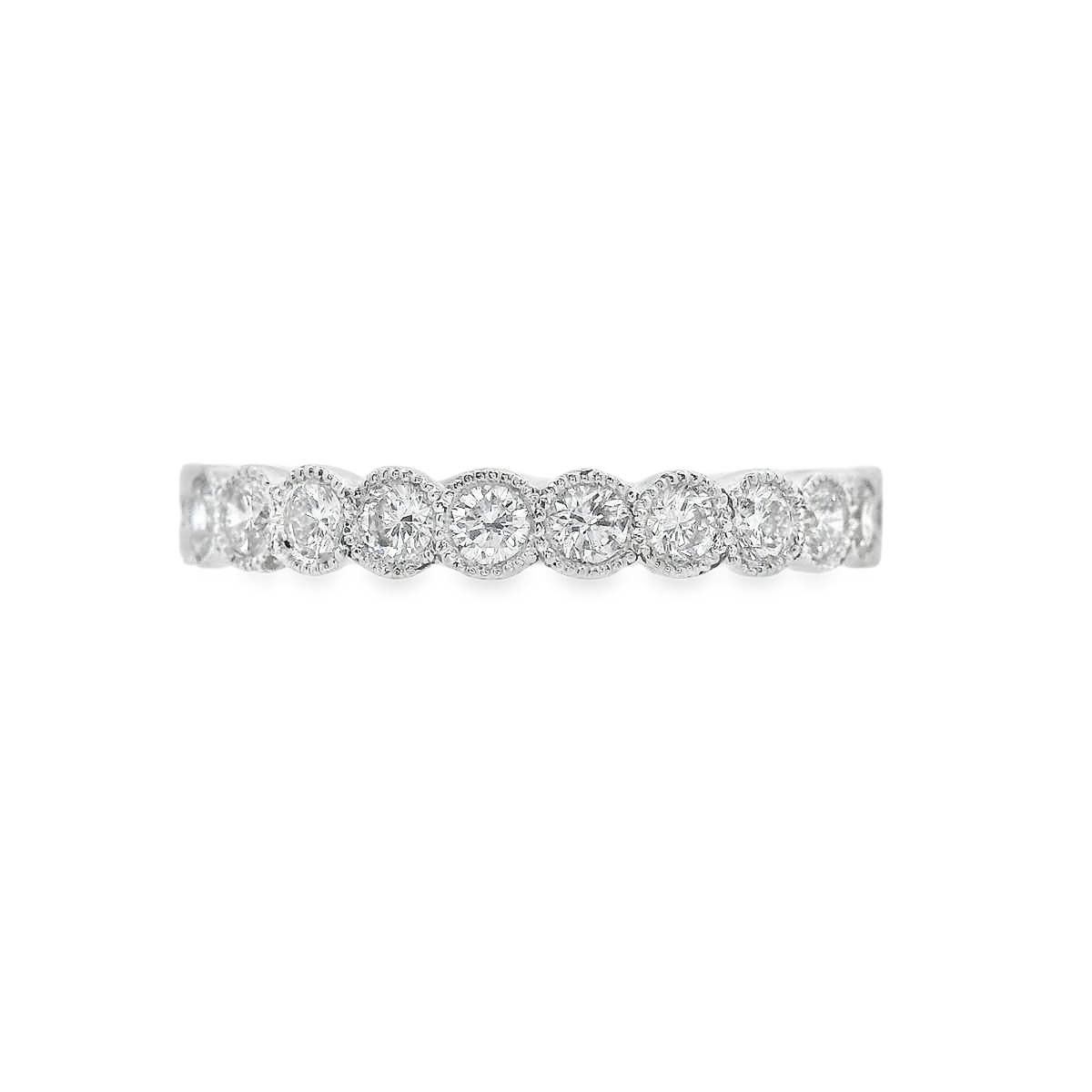 18K White Gold - Diamond Eternity Band - J34710