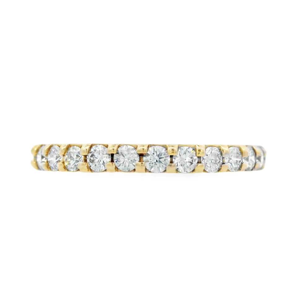 14K Yellow Gold - Diamond Eternity Band - J31547