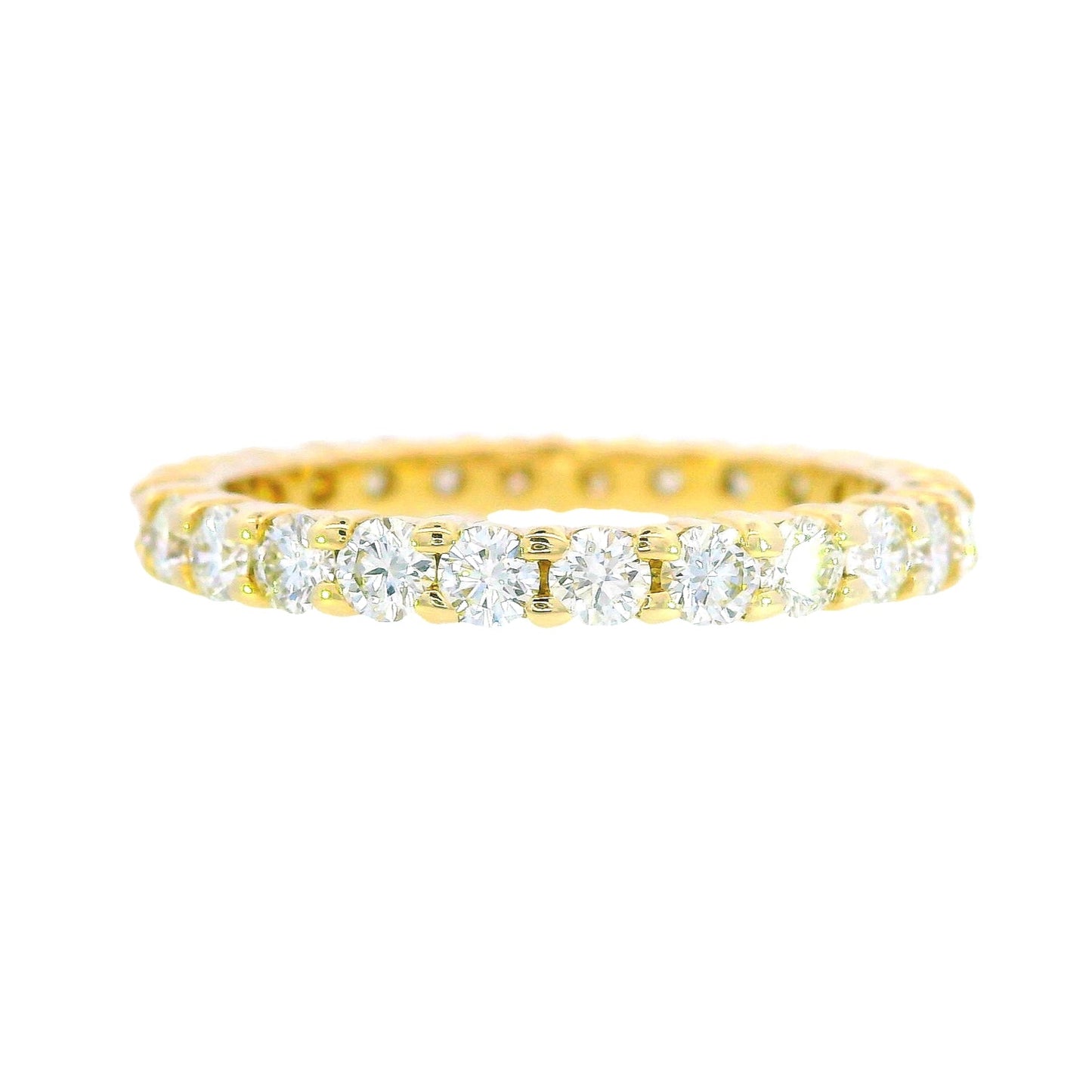 14K Yellow Gold - Diamond Eternity Band - J31549