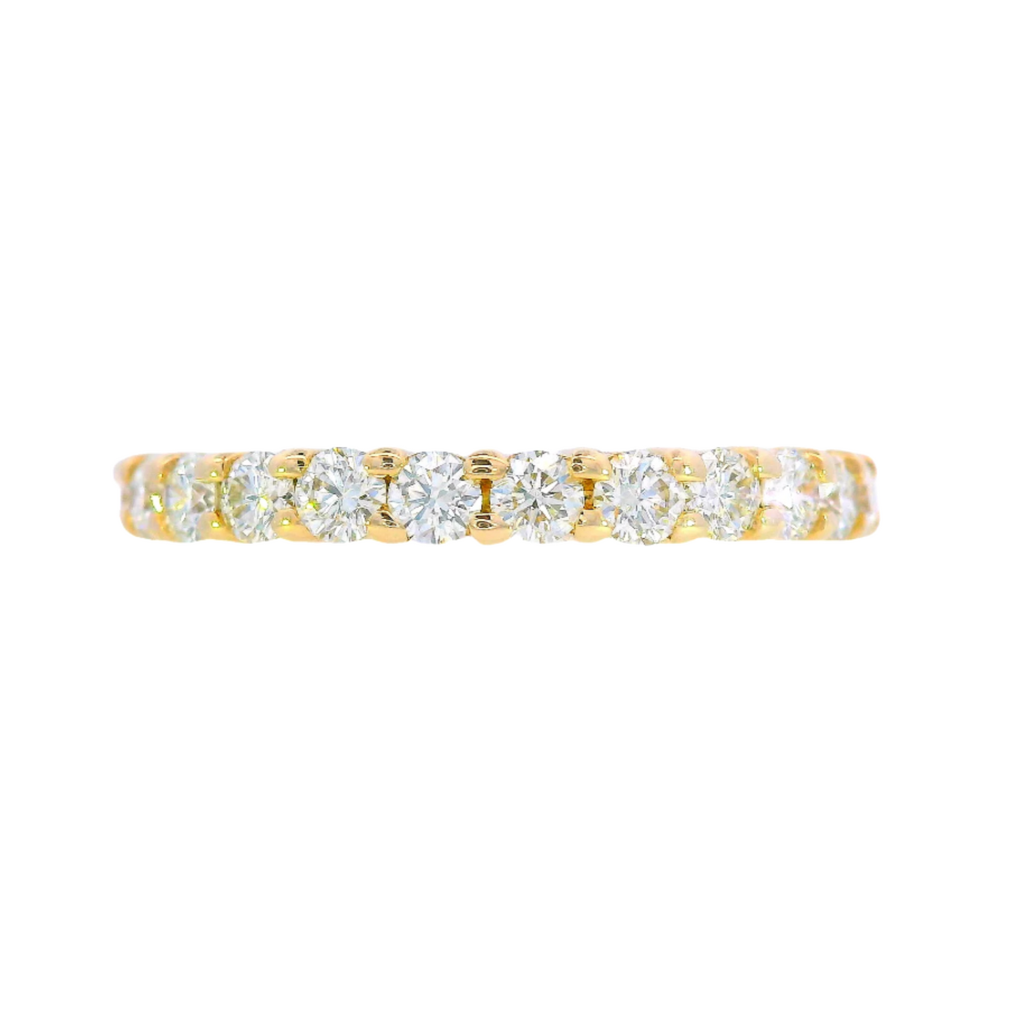 14K Yellow Gold - Diamond Eternity Band - J31549