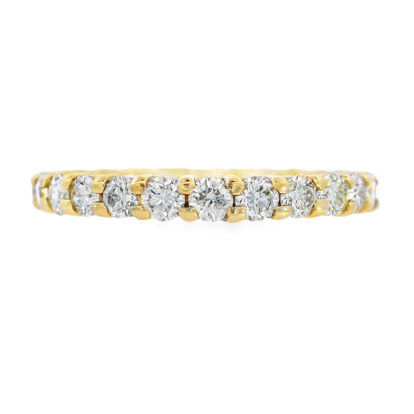 14K Yellow Gold - Diamond Eternity Band - J31550