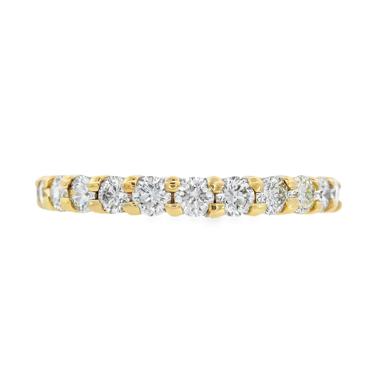 14K Yellow Gold - Diamond Eternity Band - J31550