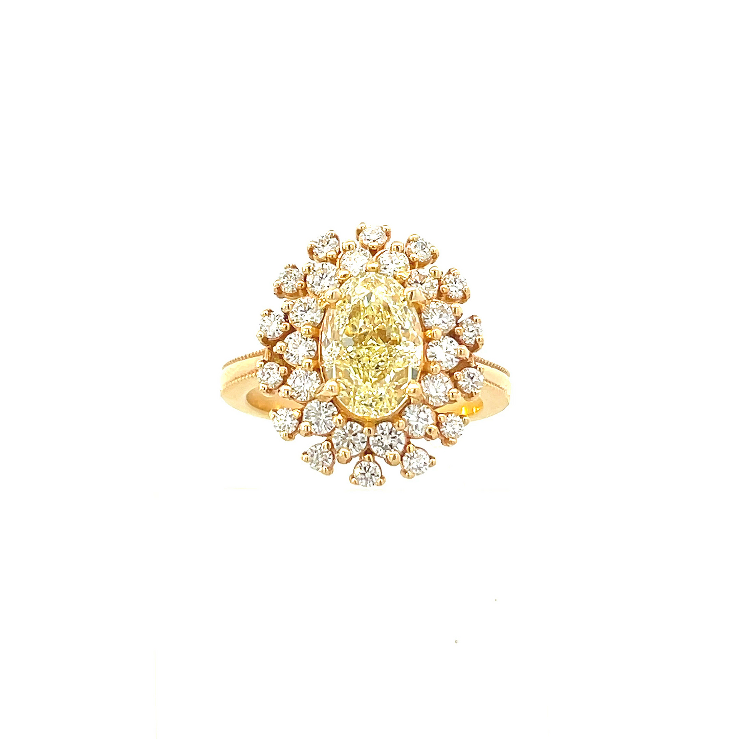 14KY Halo Diamond Ring