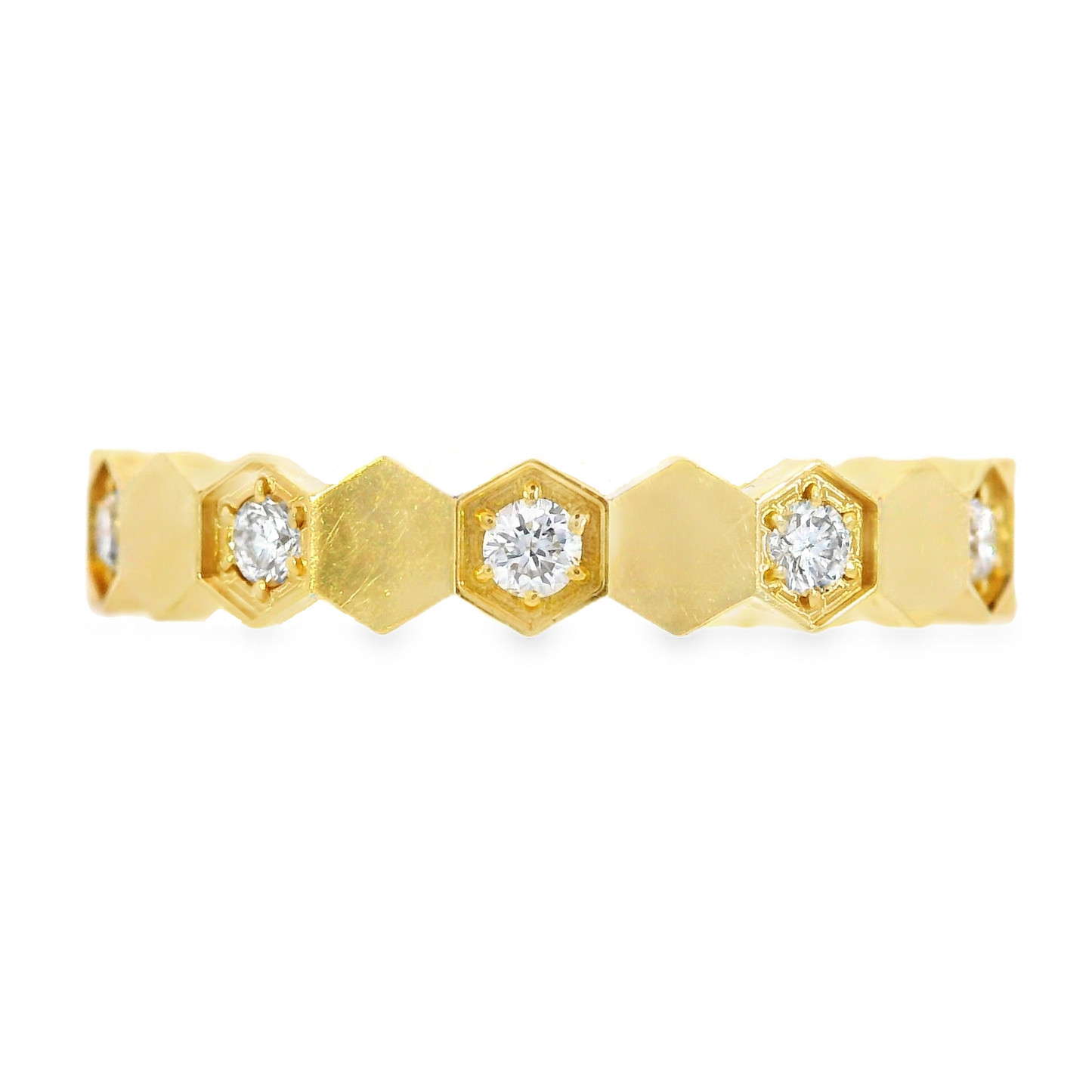 18K Yellow Gold - Diamond Fashion Band - J31956