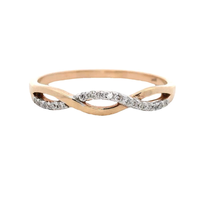18K Rose Gold - Diamond Band - J33429