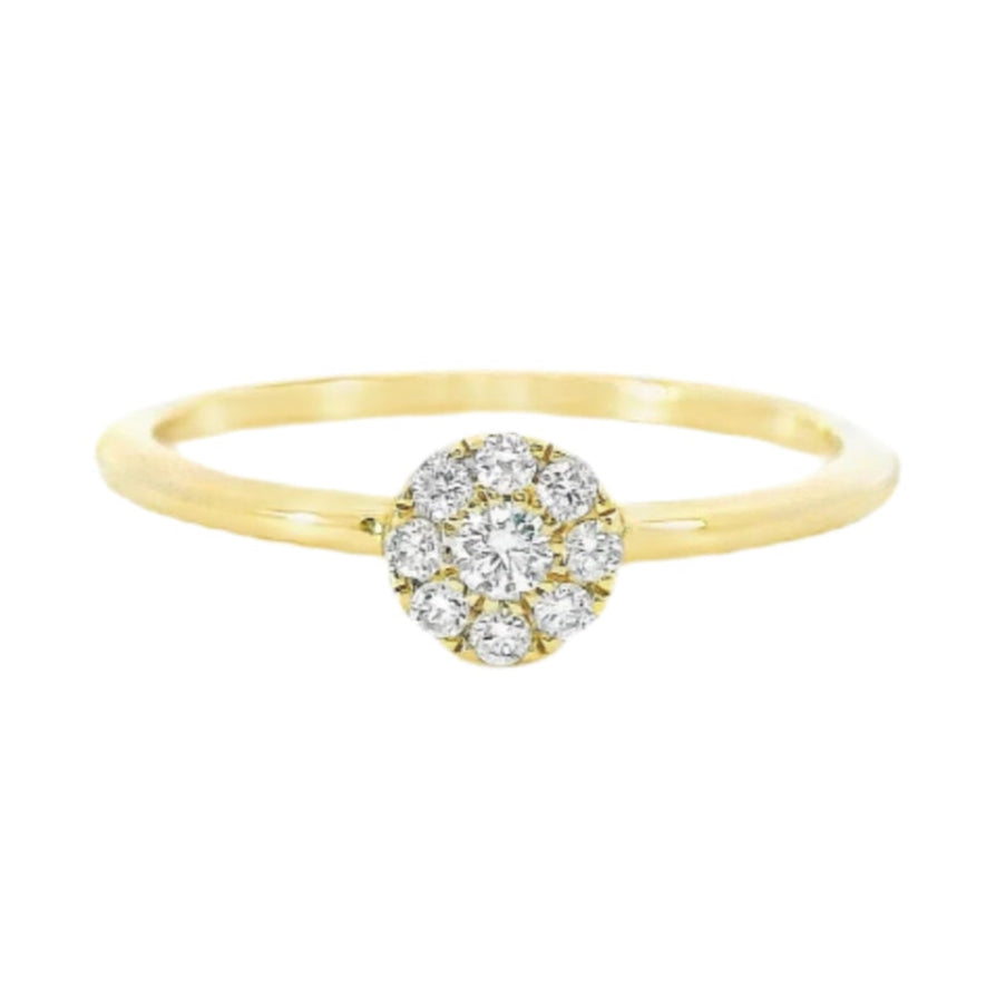 14K Yellow Gold - Diamond Fashion Ring - J34545
