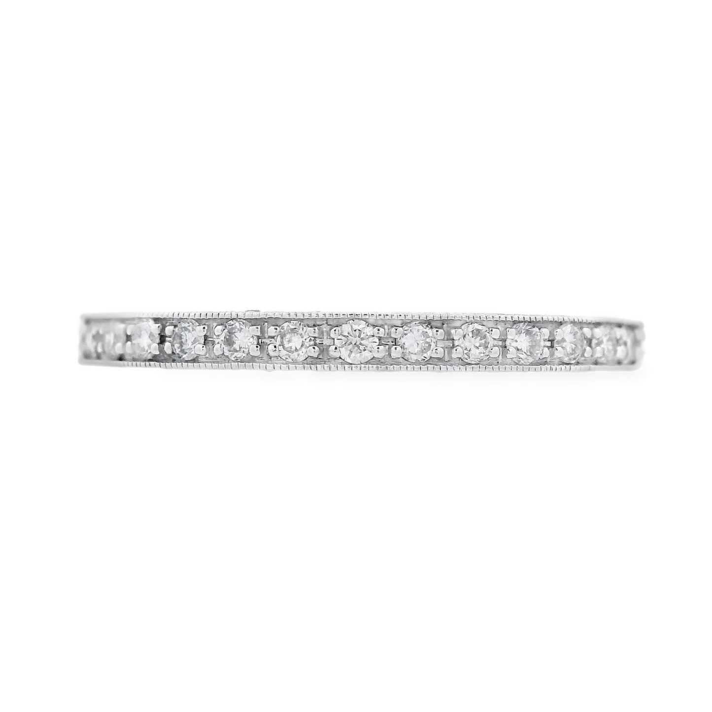 14K White Gold - Diamond Eternity Band - J34747