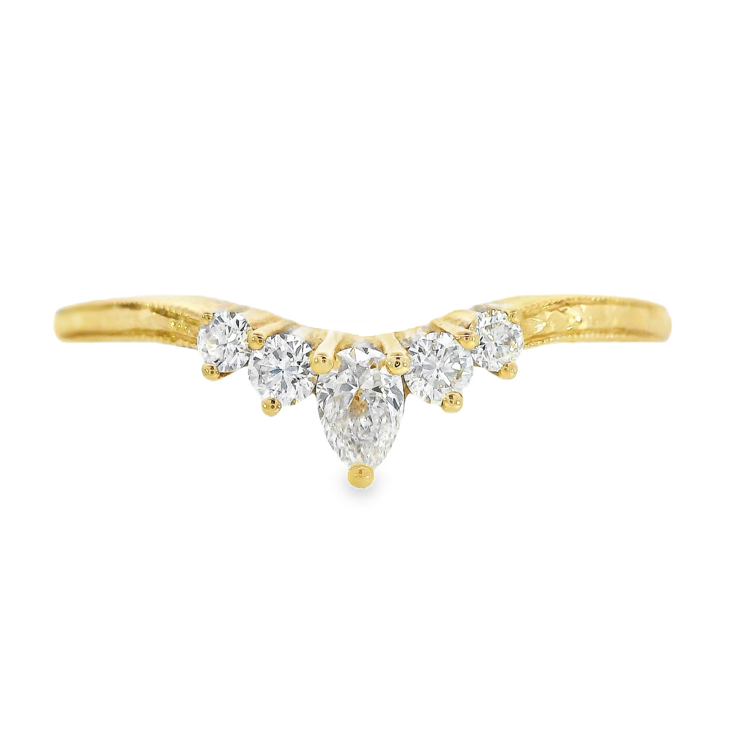 18K Yellow Gold - Ladies Diamond Band - J34833