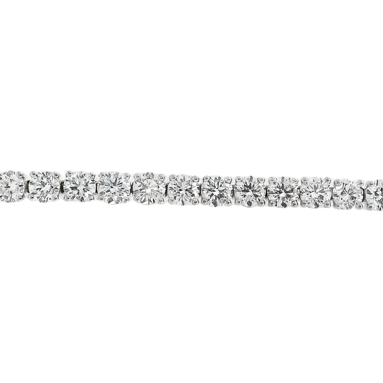 18K White Gold - Diamond Tennis Bracelet - J35168