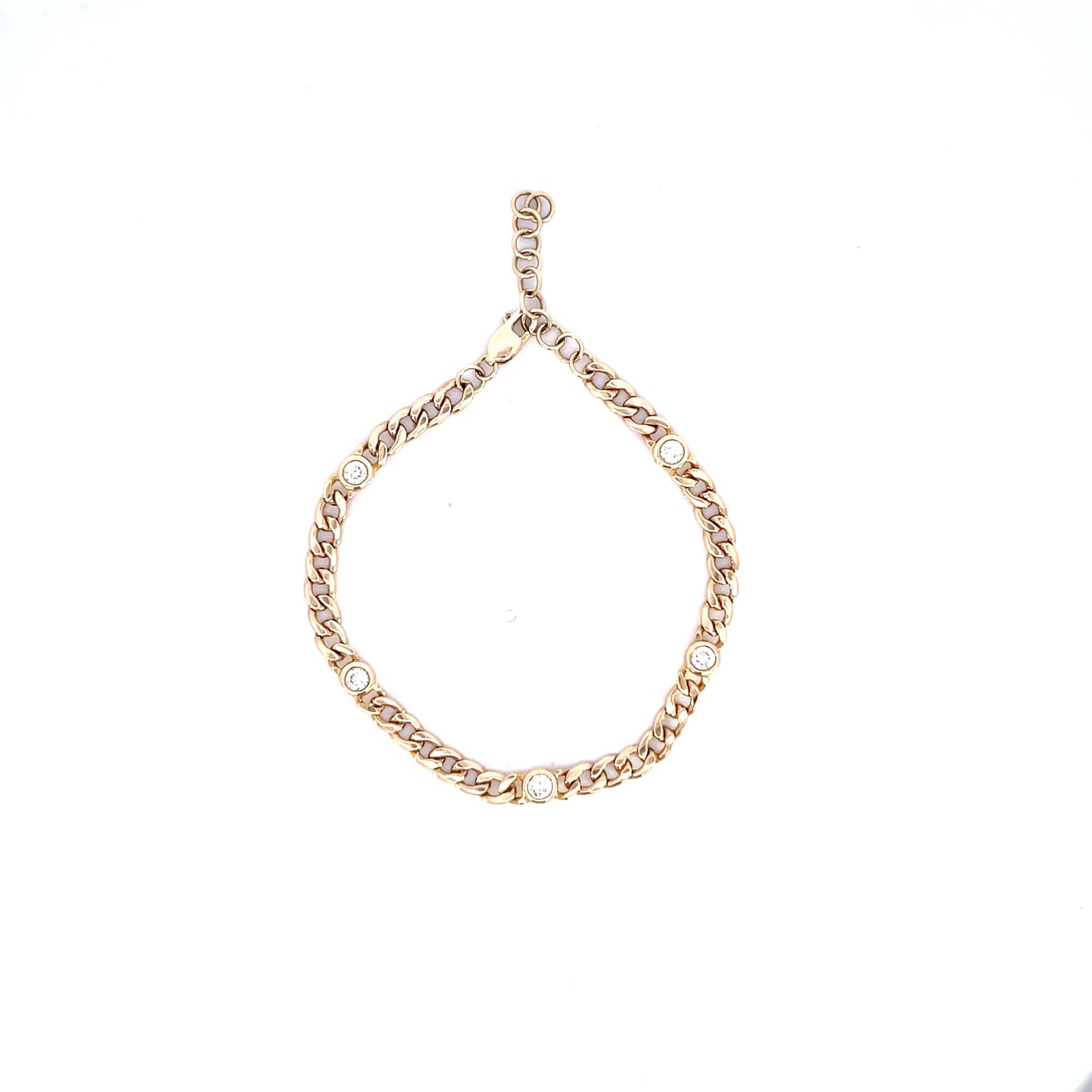 14KW Diamond Link Bracelet-KVBR00154-002