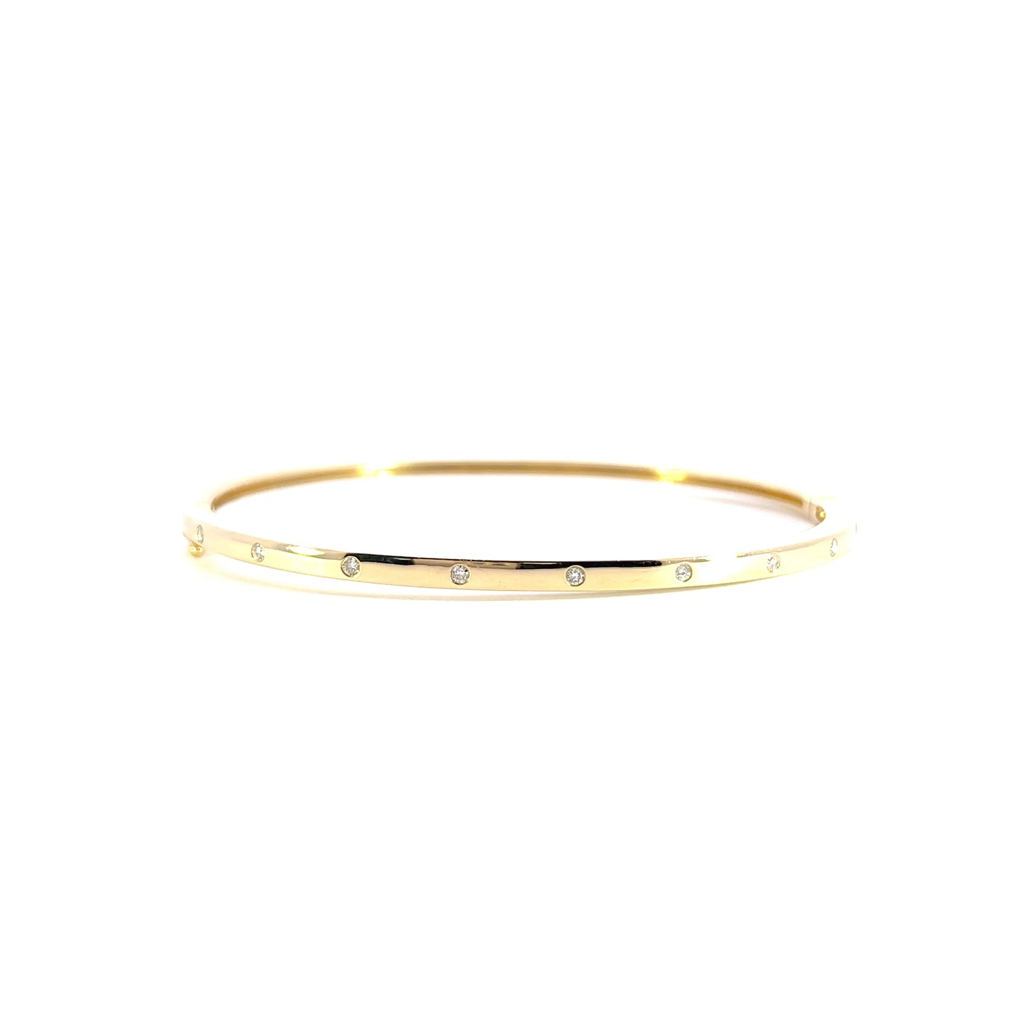 14 kt Yellow gold diamond bracelet