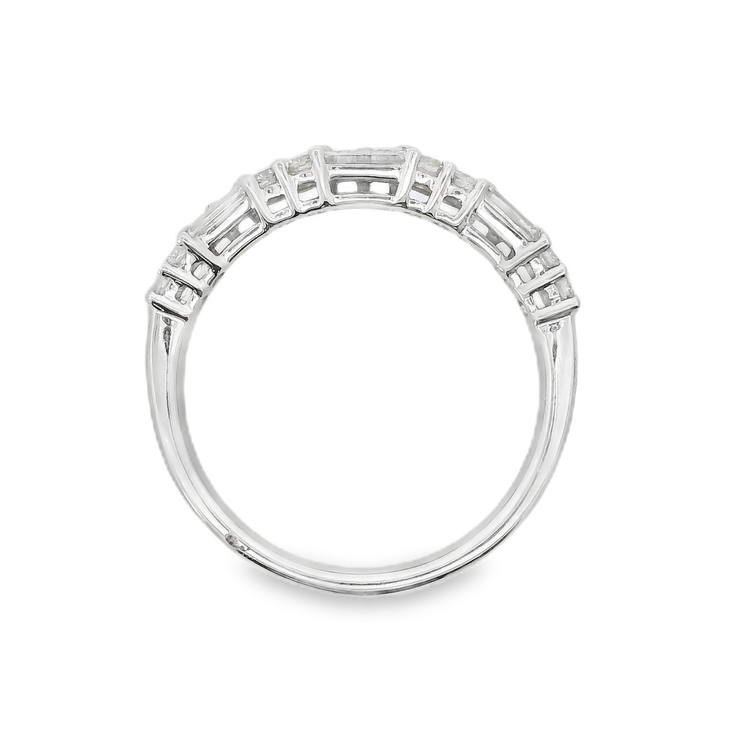 18K White Gold - Diamond Band - J35616