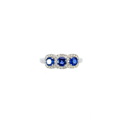 Sapphire and diamond ring- J35620