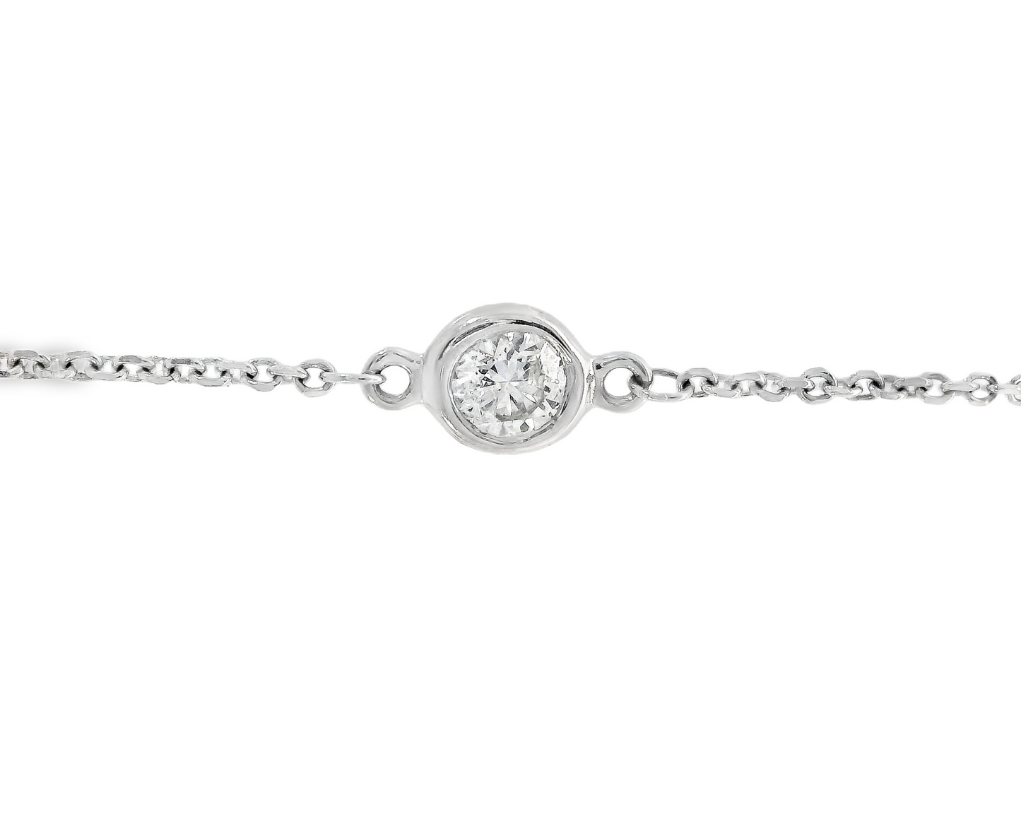 14K White Gold - Diamond Bracelet - J35852