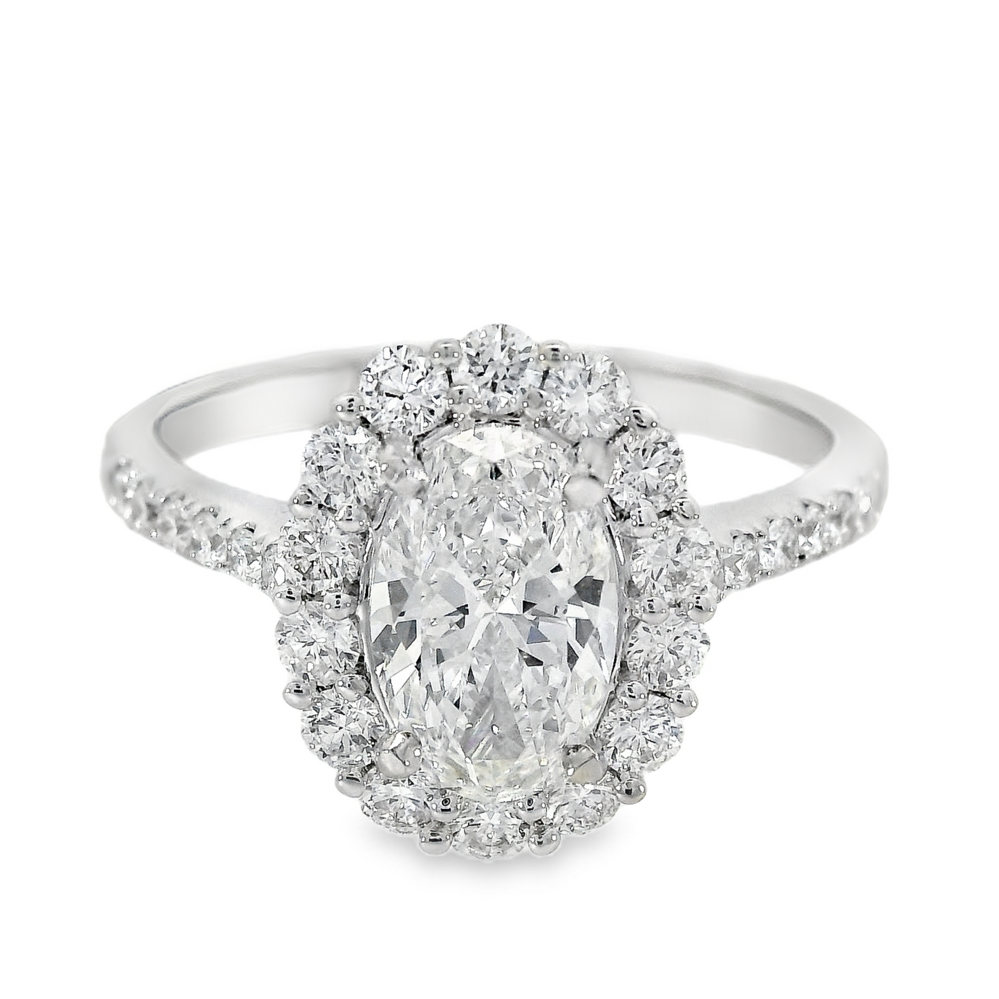 18K White Gold - Diamond Ring - J35931
