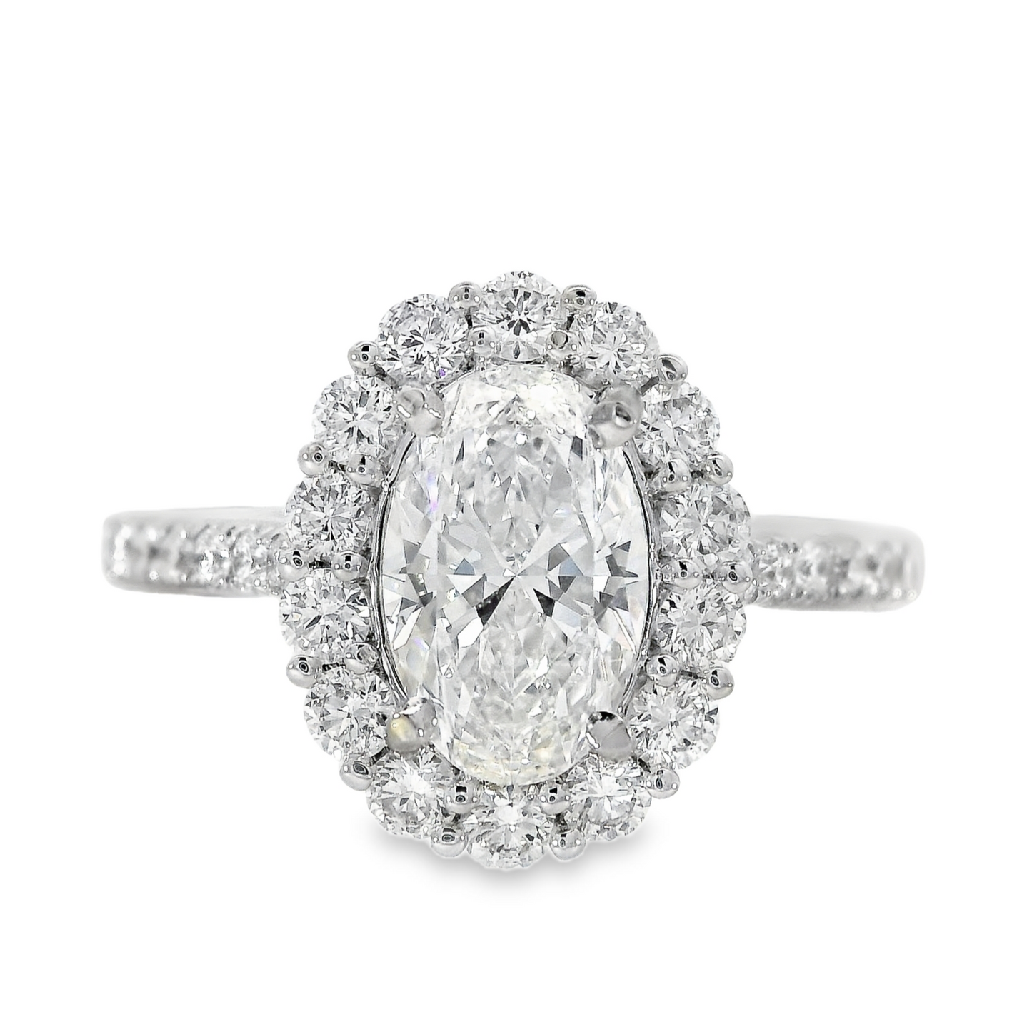 18K White Gold - Diamond Ring - J35931