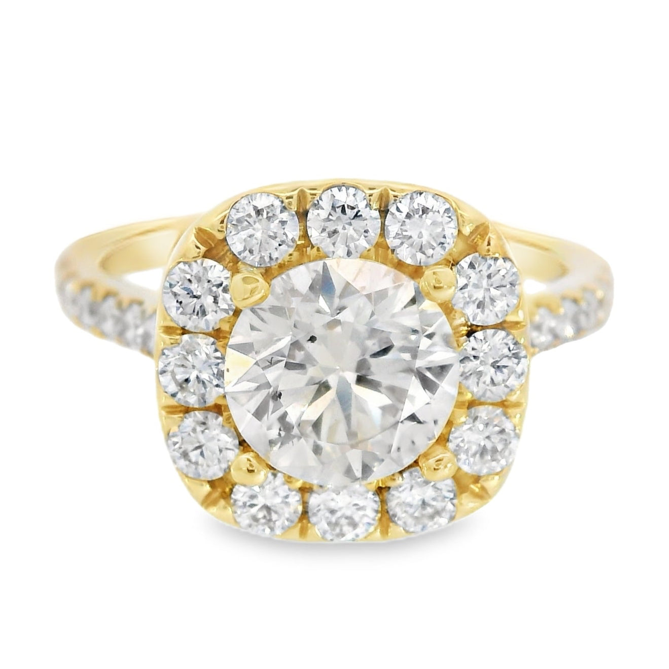 18K Yellow Gold - Diamond Ring - J36139