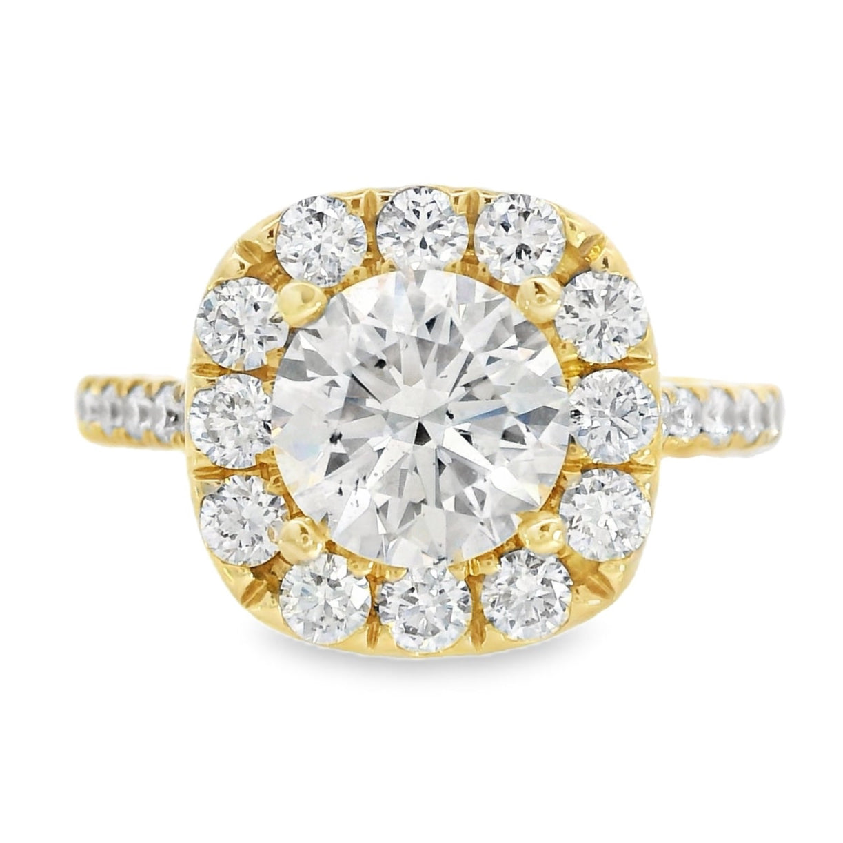 18K Yellow Gold - Diamond Ring - J36139