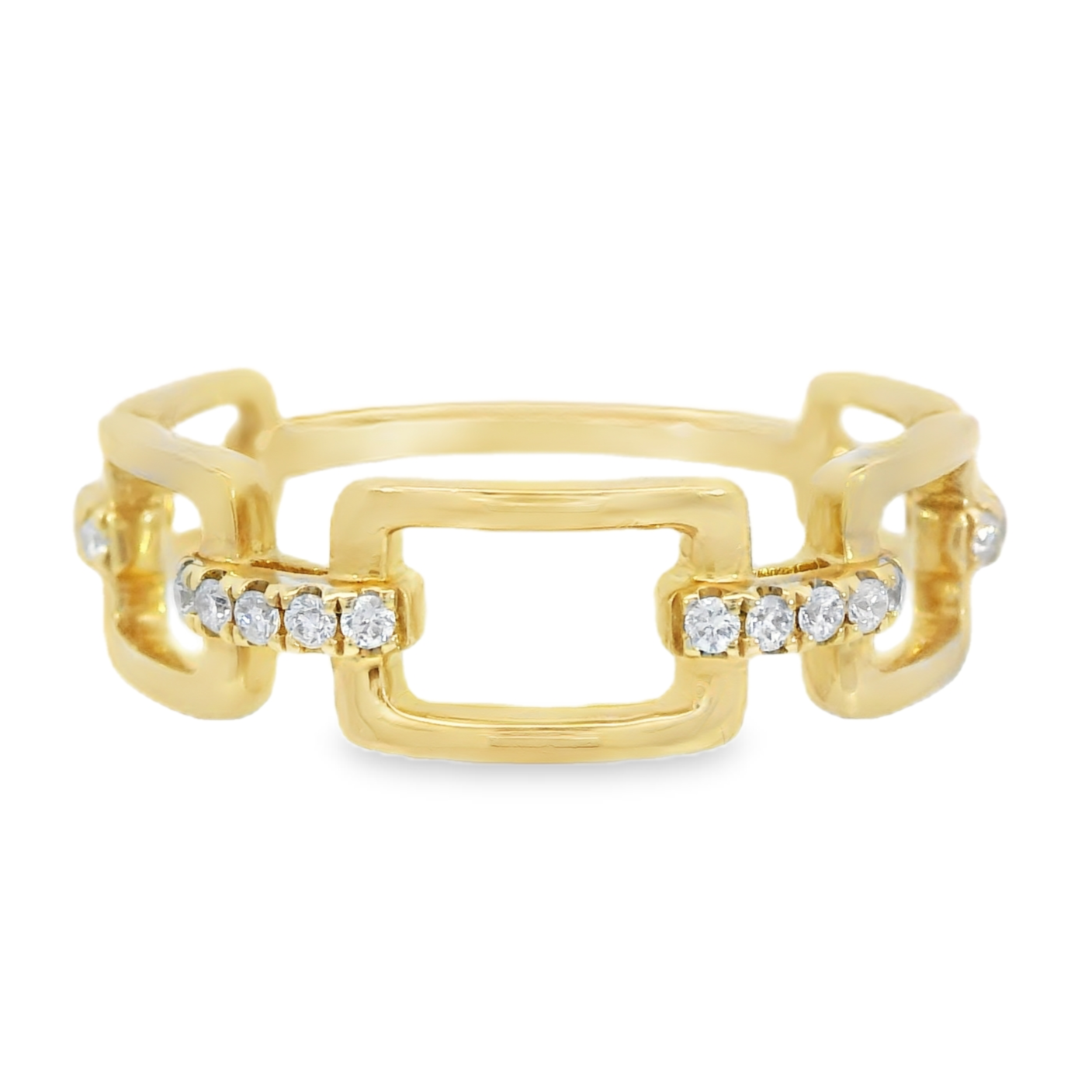 14K Yellow Gold - Diamond Fashion Band - J36243