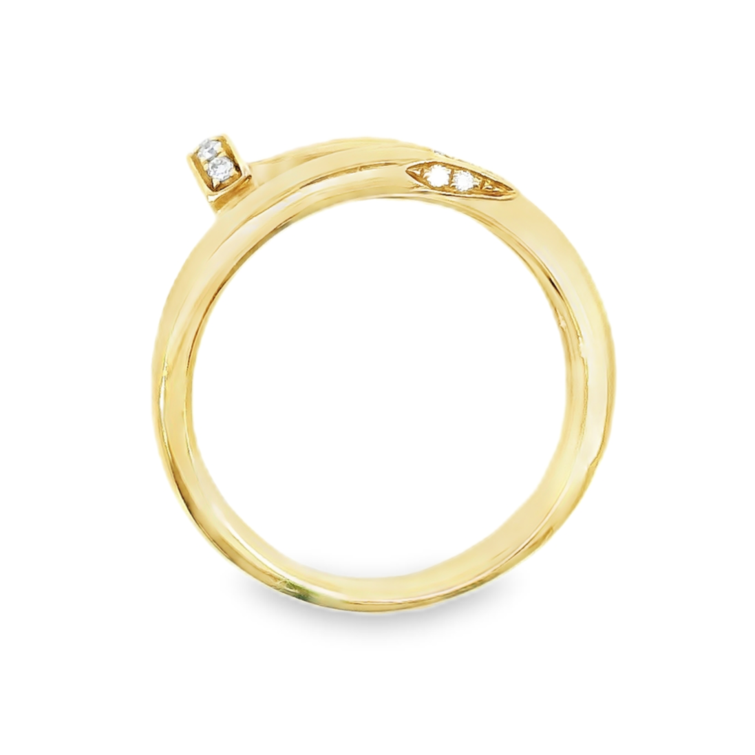 14K Yellow Gold - Diamond Fashion Band - J36405