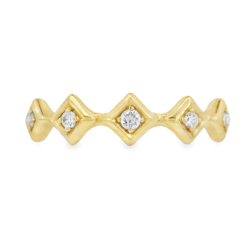 14K Yellow Gold - Diamond Fashion Band - J36469