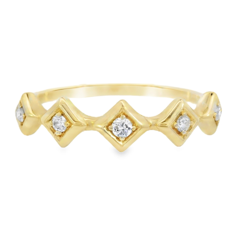 14K Yellow Gold - Diamond Fashion Band - J36469