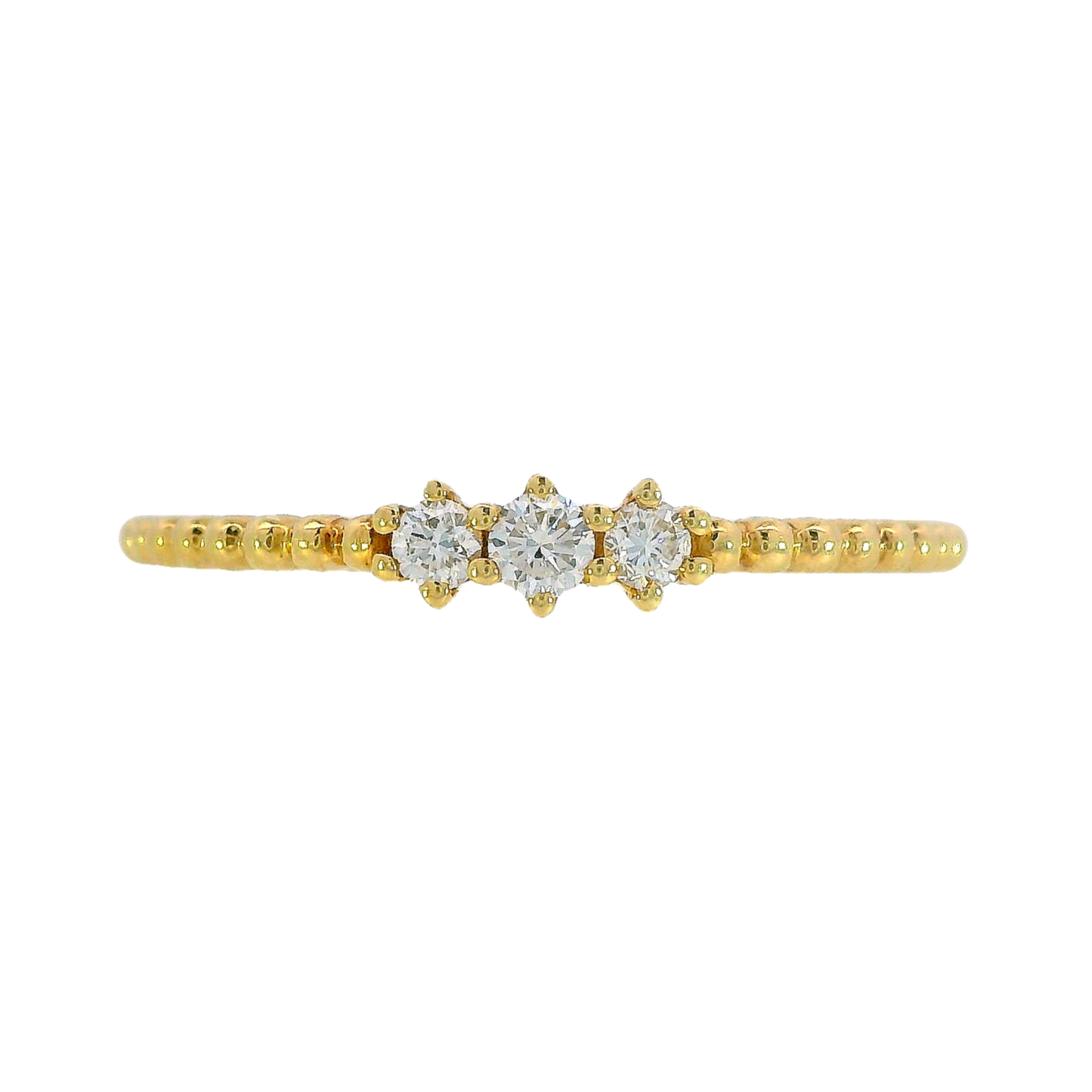 18K Yellow Gold - Ladies Diamond Band - J36875