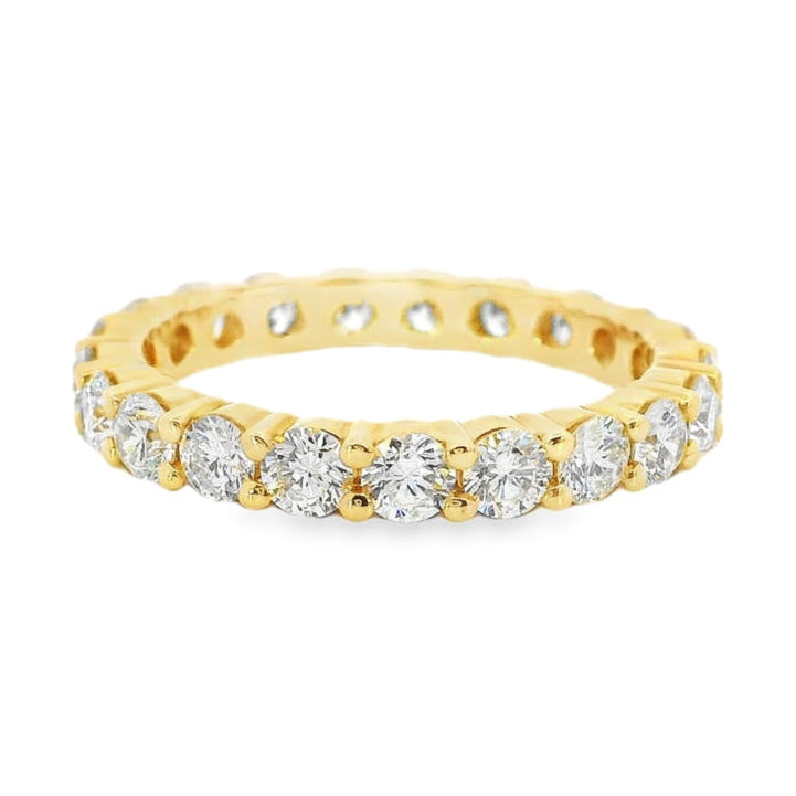 14K Yellow Gold - Diamond Eternity Band - J37043