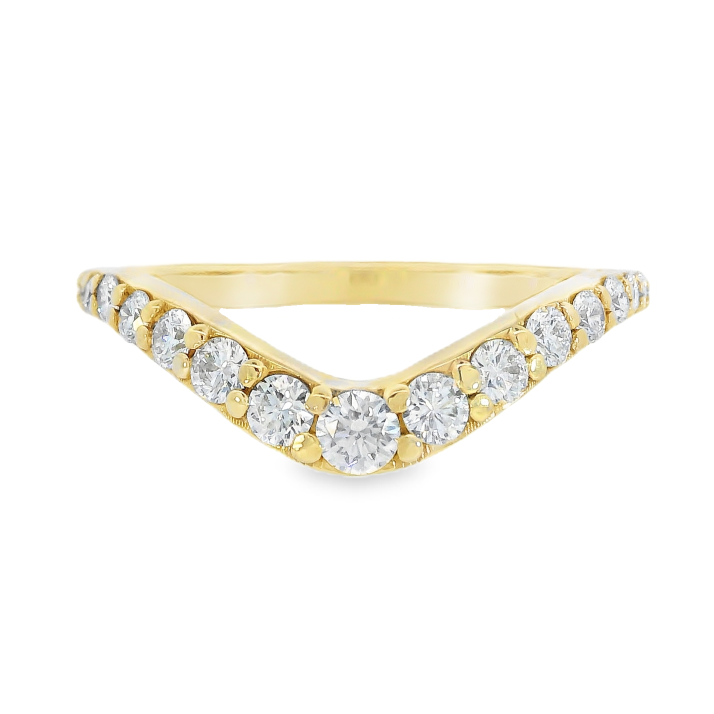 14K Yellow Gold - Diamond Band - J37200