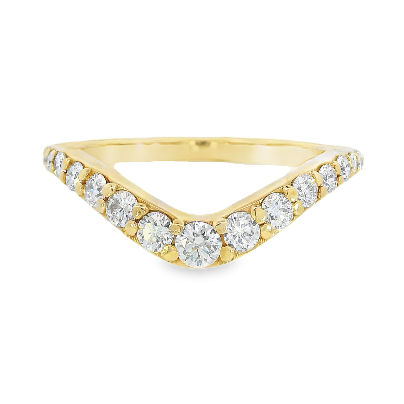 14K Yellow Gold - Diamond Band - J37200