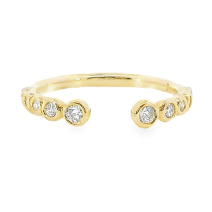 14K Yellow Gold - Diamond Fashion Ring - J37301