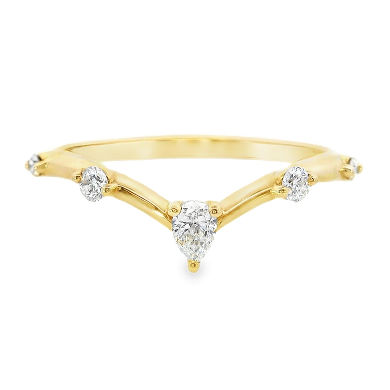 14K Yellow Gold - Diamond Band - J37366