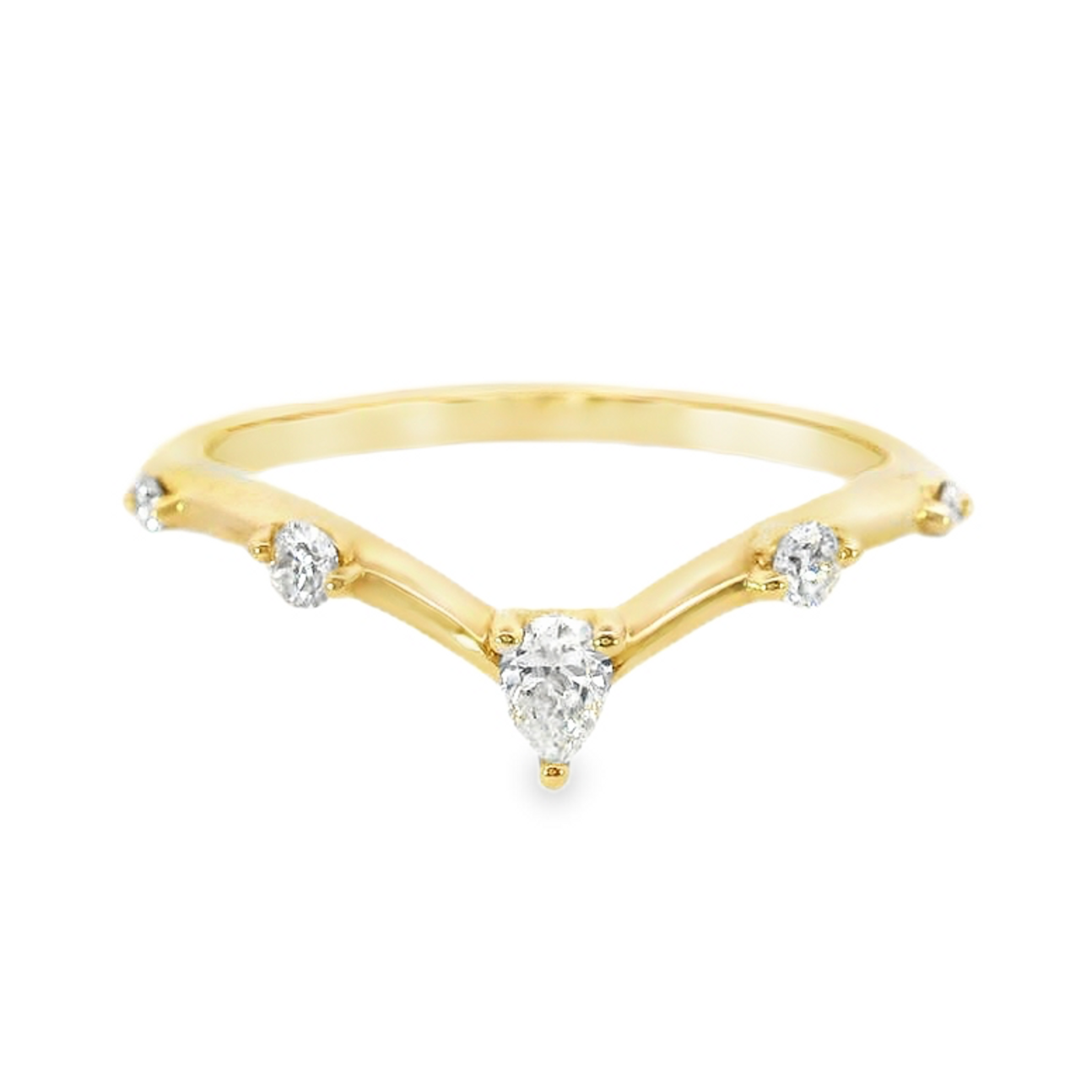 14K Yellow Gold - Diamond Band - J37366