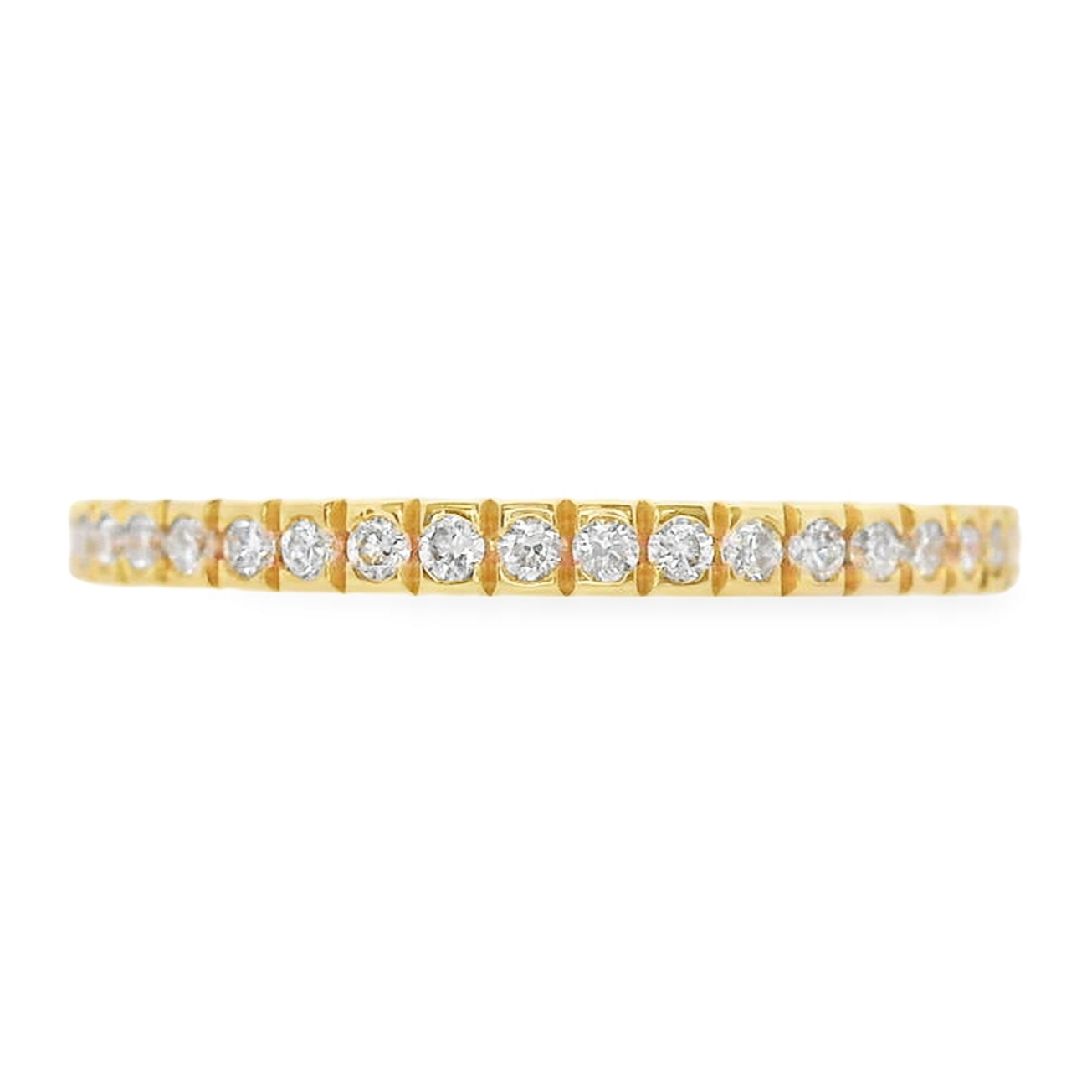 18K Yellow Gold - Diamond Eternity Band - J37470