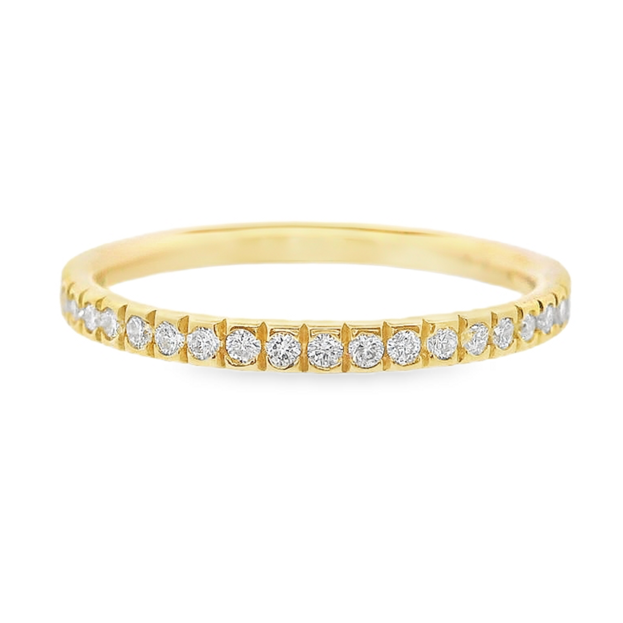 18K Yellow Gold - Diamond Eternity Band - J37470