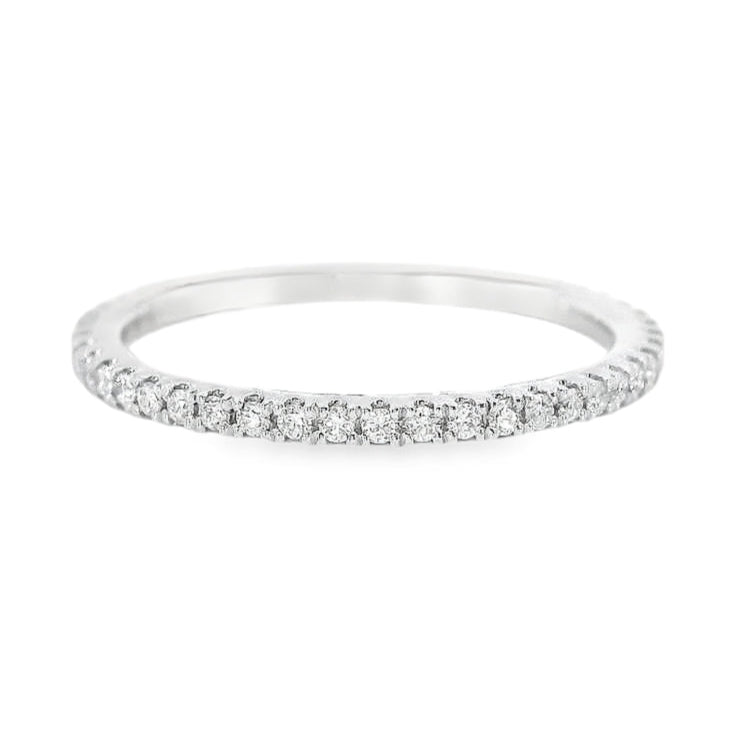 18K White Gold - Diamond Eternity Band - J37473