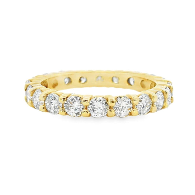 14K Yellow Gold - Diamond Eternity Band - J37614