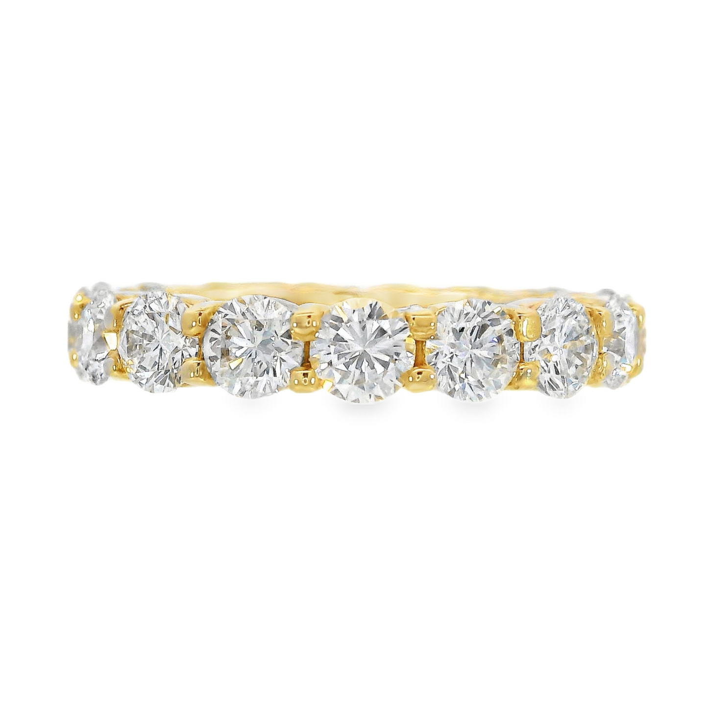 14K Yellow Gold - Diamond Eternity Band - J37617