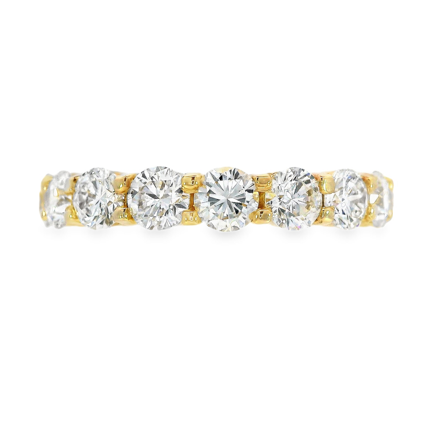 14K Yellow Gold - Diamond Eternity Band - J37617